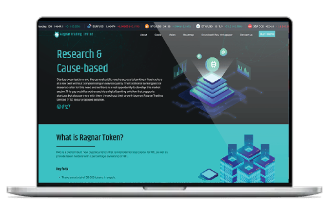 Ragnar Token: A token and platform connecting banking with crypto